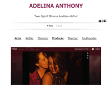 Tablet Screenshot of adelinaanthony.com